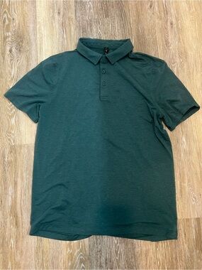 NWOT LULULWMON athletica Men's Green Polo
